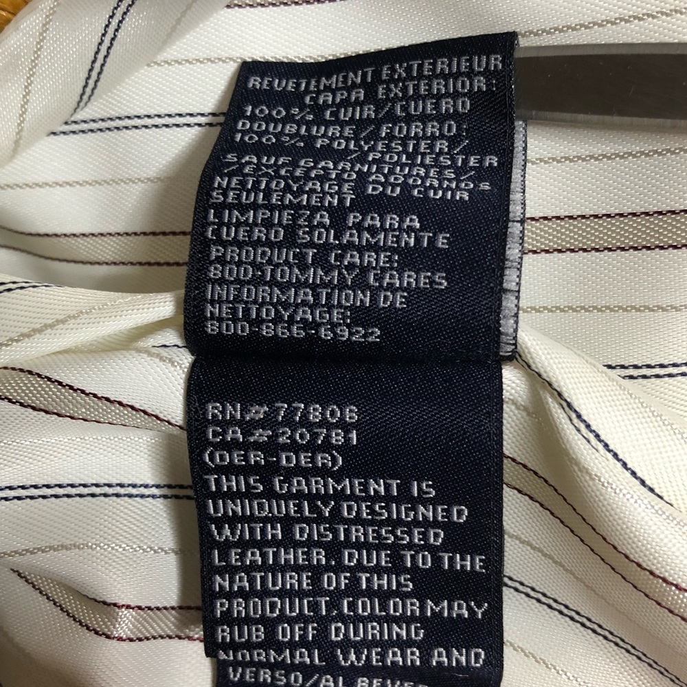 ❤️SOLD❤️ Tommy Hilfiger Genuine Leather Pants - Picture 8 of 8
